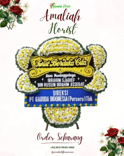 Papan Bunga Duka di Slawi Kulon