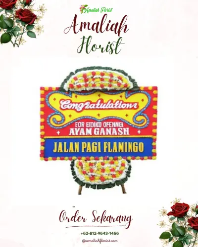 Bunga Papan Congratulation di Slawi Kulon